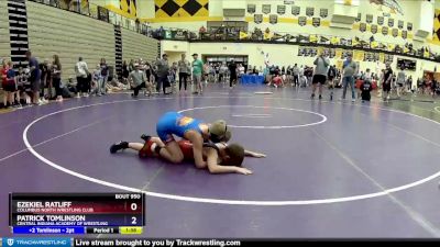 77 lbs 5th Place Match - Ezekiel Ratliff, Columbus North Wrestling Club vs Patrick Tomlinson, Central Indiana Academy Of Wrestling