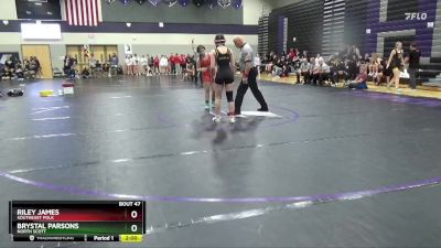 JV-17 lbs Round 1 - Riley James, Southeast Polk vs Brystal Parsons, North Scott