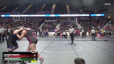 200 lbs 3rd Place Match - Layton Roberts, Bulldog vs Annelise Elliott, Trailblazer Wrestling Club