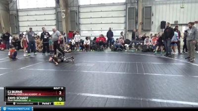 52 lbs Round 5 (6 Team) - Zayd Schadt, Team Germantown vs CJ Burns, Scanlan Wrestling Academy