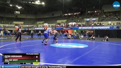 285 lbs 7th Place Match - Walter West, Luther vs Peter Wersinger, TCNJ