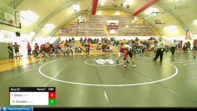 170 lbs Quarterfinal - Kamil Sarabia, Cascade (Leavenworth) vs Tyler Olson, Okanogan