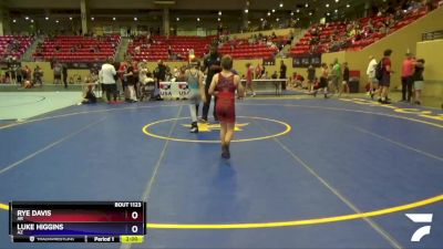 82 lbs Quarterfinal - Rye Davis, AR vs Luke Higgins, AZ