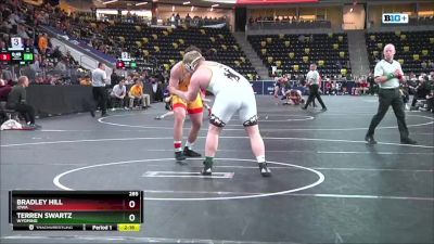 285 lbs Cons. Round 5 - Bradley Hill, Iowa vs Terren Swartz, Wyoming