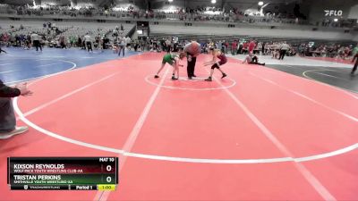 85 lbs Cons. Round 4 - Tristan Perkins, Smithville Youth Wrestling-AA&nbsp; vs Kixson Reynolds, Wolf Pack Youth Wrestling Club-AA
