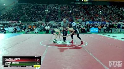 2A 132 lbs Champ. Round 1 - Malakai Narte, Nampa Christian vs Wyatt Storey, Kellogg