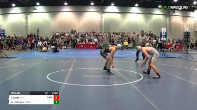 125 lbs Consi of 16 #1 - Trent Olson, Wyoming vs Michael Johnson, Northern Colorado