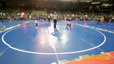 64 lbs Round Of 32 - Ryker Rollans, GOLDRUSH Academy vs Urijah Gomez, Pomona Elite