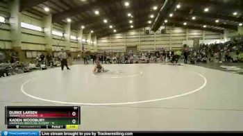 97 lbs Round 3 (4 Team) - Kaden Woodbury, Sanderson Wrestling Academy vs Durke Larsen, Washington Warriors