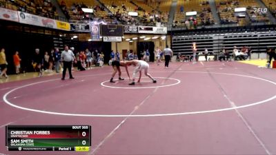 125 lbs Quarterfinal - Sam Smith, Oklahoma State vs Christian Forbes, Unattached