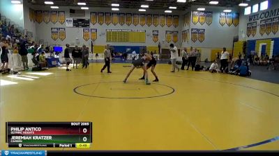 138 Blue Cons. Round 1 - Jeremiah Kratzer, Camden vs Philip Antico, Olympic Heights