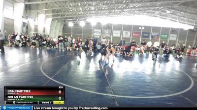 100 lbs Quarters & Wb (16 Team) - Pain Martinez, Idaho 2 vs Nolan Carlson, Utah Black