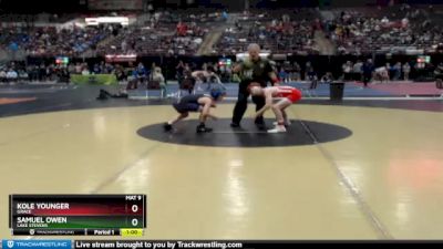 98 lbs Cons. Round 4 - Kole Younger, Grace vs Samuel Owen, Lake Stevens