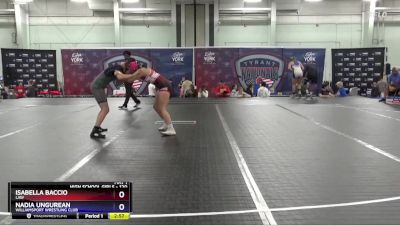 120 lbs Round 2 - Isabella Baccio, LAW vs Nadia Ungurean, Williamsport Wrestling Club