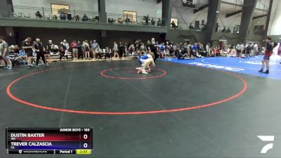 165 lbs Quarterfinal - Dustin Baxter, WA vs Trever Calzascia, CA