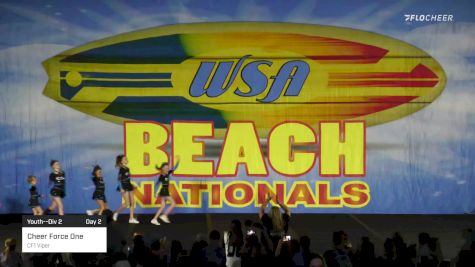Cheer Force One - CF1 Viper [2022 Youth--Div 2 Day 2] 2022 WSA Beach Nationals