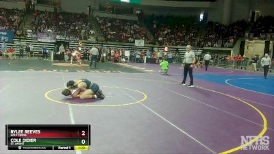 D 1 145 lbs Quarterfinal - Cole Didier, St. Amant vs Rylee Reeves, Holy Cross