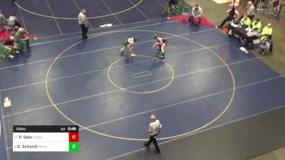 110 lbs Consi Of 32 #2 - Peyton Geer, Dubois vs Brennan Schardt, Meyersdale