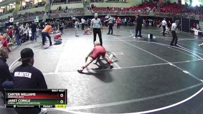 100 lbs Semifinal - Jaret Corkle, O`Neill Leprechaun Wrestling vs Carter Williams, Nebraska Boyz