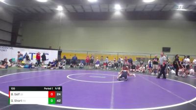 100 lbs Round 2 (6 Team) - Baileigh Self, Queen Bees vs Gracie Short, Relentless Wrestling