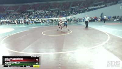 6A-106 lbs Cons. Round 2 - Sebastian Brooks, McDaniel vs Ayden Khanjan, Westview