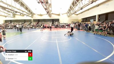 55-T lbs Quarterfinal - Kroy Voelker, Iron Horse vs Thomas Spisso, Pursuit Wrestling Club