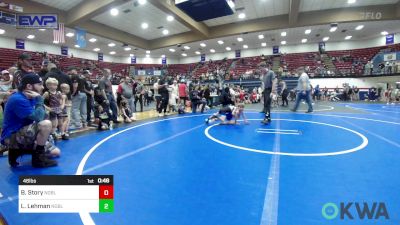 46 lbs Consi Of 16 #2 - Bentley Story, Noble Takedown Club vs Lynx Lehman, Noble Takedown Club