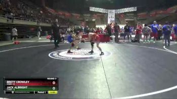 106 lbs Round 3 (6 Team) - Brett Crowley, SAWA vs Jack Albright, CVWA