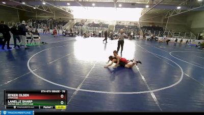 76 lbs Cons. Semi - Ryker Olsen, SYRACUSE vs Lanelle Sharp, Uintah Girl`s Wrestling