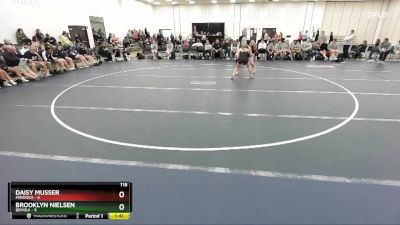 118 lbs Round 3 (6 Team) - Daisy Musser, Minooka vs Brooklyn Nielsen, Bemidji