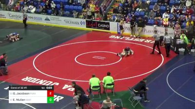 110 lbs Consi Of 32 #1 - Gavin Jacobson, Punxsutawney vs Eli Mullen, North Star