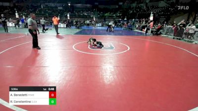 53 lbs Round Of 16 - Anthony Benedetti, Power Half Wrestling Academy vs Roman Constantino, Clearview