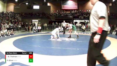 1st Place Match - Bridger Thalman, Mountain Crest vs Phoenix Oliver, Snow Canyon