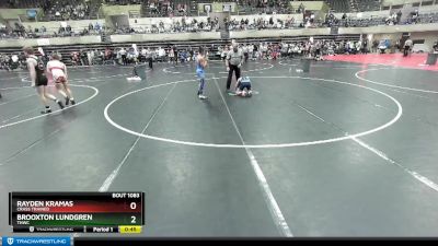 105 lbs Quarterfinal - Rayden Kramas, Crass Trained vs Brooxton Lundgren, THWC