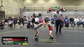 44 lbs Finals (2 Team) - Jax Hallihan, ARES Black vs Lilly Lakhlani, #papatoddstrong
