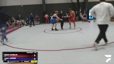 175 lbs Cons. Round 1 - Noah Sandlin, CA vs Liam Lander, OR