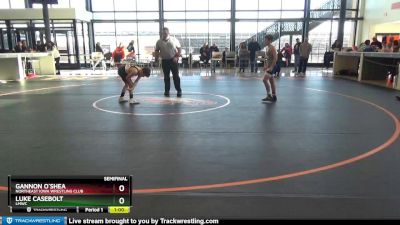 B-14 lbs Semifinal - Gannon O`Shea, Northeast Iowa Wrestling Club vs Luke Casebolt, LMWC