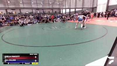 145 lbs Quarterfinal - Amelia Fawcett, AK vs Ava Collins, OR