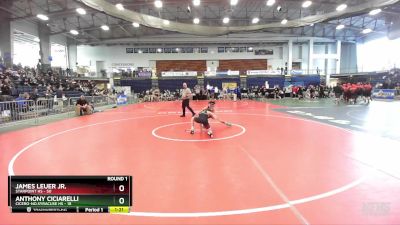 118 lbs Round 1 (3 Team) - James Leuer Jr., Starpoint HS vs Anthony Ciciarelli, Cicero-No.Syracuse HS