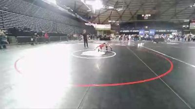 77 lbs 2nd Place Match - Benjamin Chromey, South West Washington Wrestling Club vs Bradyn Wilson-Jordan, Mat Demon Wrestling Club