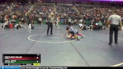 114 lbs Quarterfinal - Sofia Ortiz, Panther Creek vs Treyleigh Miller, Pisgah 