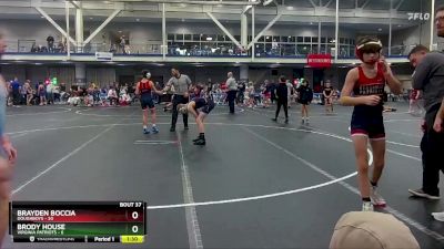 96 lbs Round 8 (10 Team) - Brayden Boccia, Doughboys vs Brody House, Virginia Patriots