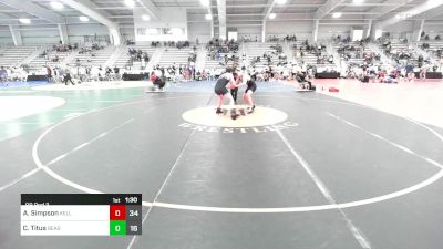 170 lbs Rr Rnd 3 - Azrael Simpson, Kellam Mat Rats vs Cameron Titus, Beast Nation