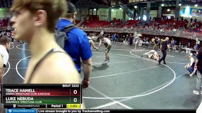 275 lbs Cons. Semi - Luke Nebuda, Shamrock Wrestling Club vs Trace Hamell, Hawks Wrestling Club (Lincoln)