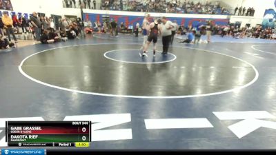 160 lbs Cons. Round 4 - Gabe Grassel, Coeur D Alene vs Dakota Rief, Sandpoint