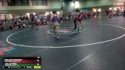 170 lbs Round 3 (16 Team) - William Kennedy, Michiana Vice-Pink vs Collin Neal, Bubbletown Mat