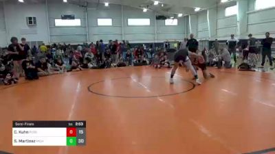 160 lbs Semifinal - Carter Kuhn, Pursuit vs Sebastian Martinez, Michigan Mayhem