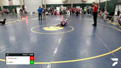 52 lbs Cons. Semi - Gunnar Runyan, Blue Hill vs Ryker Hall, DC ELITE