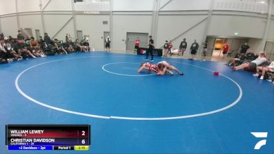 195 lbs 4th Wrestleback (16 Team) - William Lewey, Virginia vs Christian Davidson, California 1