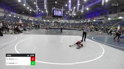 50 lbs Consolation - Kruizemen Myers, Colorado Outlaws vs Caylix Casias, Pikes Peak Warriors